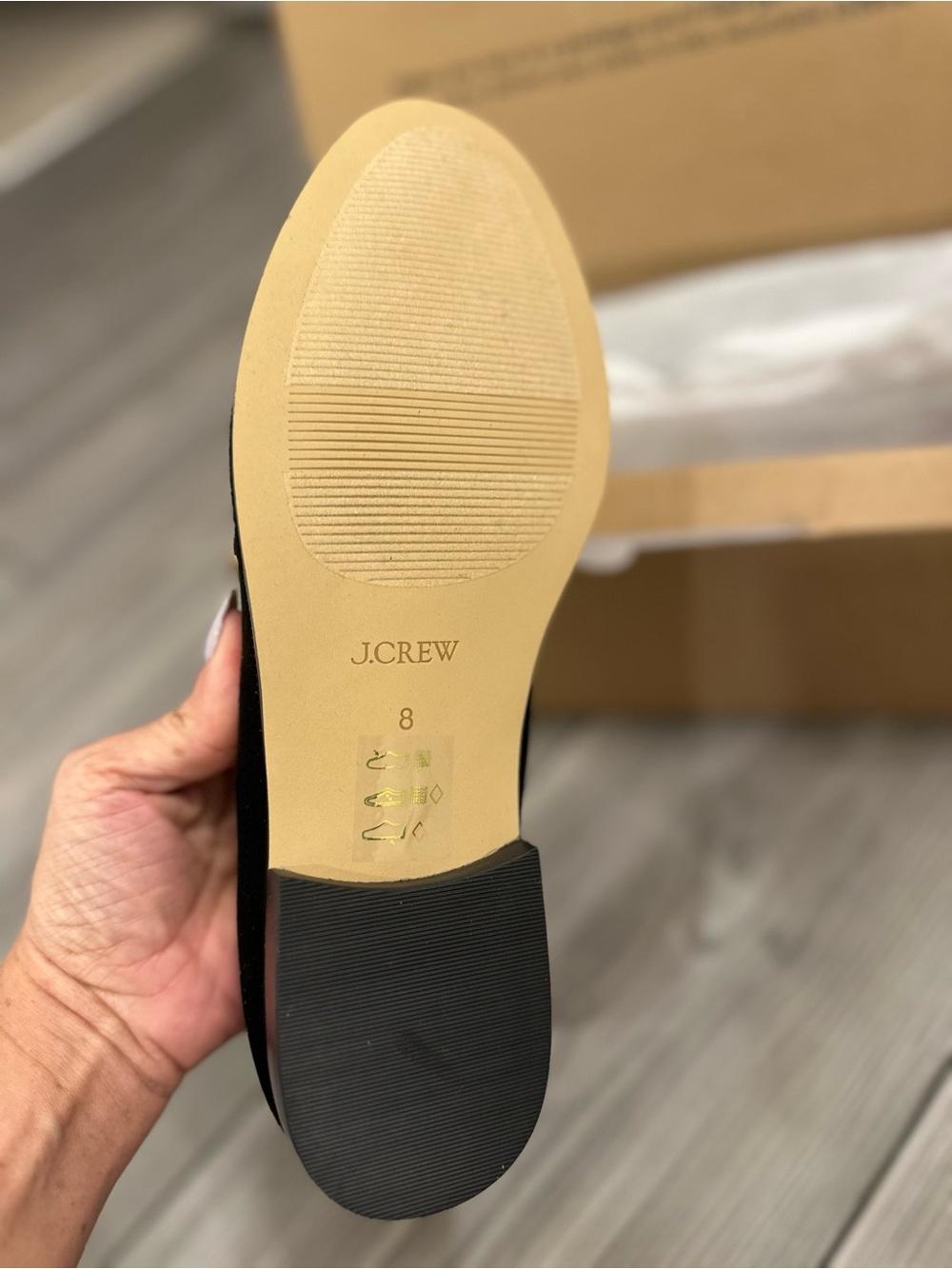 J. Crew Black Velvet Tassel Loafers Women’s Slip On Flats NIB - Picture 5 of 6